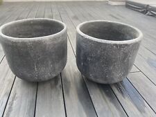 2x Quality Large Stone resin Garden/Patio planters, pots.  for sale  BOLTON