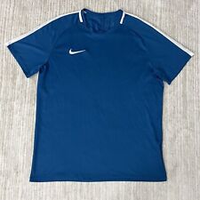Camiseta de futebol Nike Dri Fit masculina azul-petróleo academia manga curta gola redonda tamanho grande, usado comprar usado  Enviando para Brazil