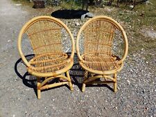 Paire fauteuils rotin d'occasion  Lamonzie-Saint-Martin