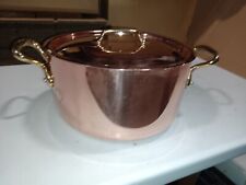 Mauviel M'200B 2mm Copper Stewpan With Lid & Brass Handle, 6.1-Qt for sale  Shipping to South Africa