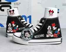 Sapatos de lona Disney MICKEY MOUSE tênis plataforma plana Love Trainers, usado comprar usado  Enviando para Brazil