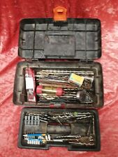 Unbranded Tool Box with Tools and Drill Bits sm59 for sale  ASHFORD