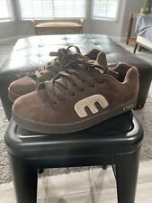 Etnies Vintage Y2K Brown Suede Two-Tone Suede Chunky Skateboard Sneakers 10.5 for sale  Shipping to South Africa