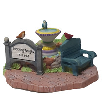 Banco Lemax Christmas Village Church Fountain Blue Bird Park comprar usado  Enviando para Brazil