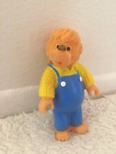 Boneco de brinquedo de plástico vintage Berenstain Bears papai urso pele flocada 3,5" 1986 comprar usado  Enviando para Brazil