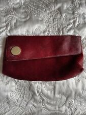 Red leather clutch for sale  NORWICH