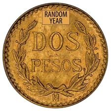 1945 2 pesos - Moneda de oro de México .0482 oz troy AGW Dos mexicano segunda mano  Embacar hacia Argentina