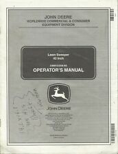 JOHN DEERE LAWN SWEEPER 42 Inch OMM153208 B5 Tractor Operator's Manual for sale  Vulcan