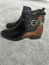 Used, MODE EN PELLE LEATHER BOOTS SIZE 7 - 40 LEOPARD PRINT DETAIL for sale  Shipping to South Africa