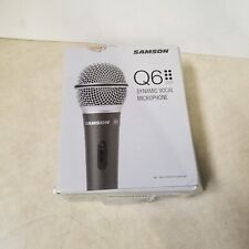 Micrófono vocal dinámico Samson Q6 SAQ6 NEGRO clip de micrófono y cable de micrófono de 18' incluido  segunda mano  Embacar hacia Argentina