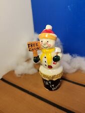 Snowman hinged trinket for sale  Coventry