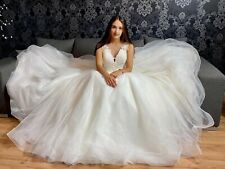 Chiffon brautkleid hochzeitskl gebraucht kaufen  München