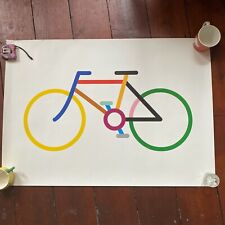 Jeremy Deller - Rejected Tube / Underground Map / Bicycle - Frieze - very rare, used for sale  LONDON