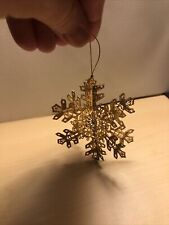 Golden snowflake ornament for sale  Tualatin