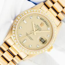 Reloj para hombre Rolex President Day-Date 36 mm esfera de diamantes champán oro amarillo 18k segunda mano  Embacar hacia Mexico