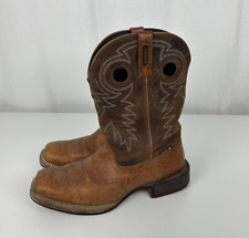 Rocky Waterproof Cowboy Boots Men 10 Medium 10M 12" Saddle Pull-on Brown RKW0241 for sale  Shipping to South Africa