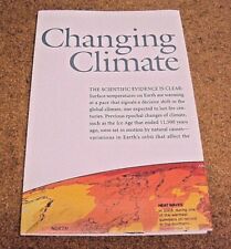 National Geographic Octubre 2007 Mapa Póster Cambiante Climas Earth Greenhouse segunda mano  Embacar hacia Mexico