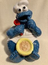 1993 Vintage Sesame Street Jim Henson Cookie Monster Ceramic Cookie Jar Muppets for sale  Saint Joseph
