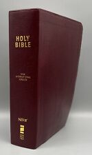 Usado, Holy Bible - Zondervan-NVI - Estampado Gigante - Compacto - Cuero Borgoña - 2011 segunda mano  Embacar hacia Argentina