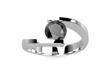 Casamento Noivado anel Redondo Diamante Negro Certificado Igl Grau De Noiva 2.85 Ct., usado comprar usado  Enviando para Brazil