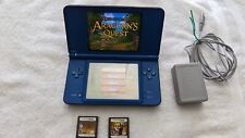Nintendo DSi XL Handheld System -Midnight Blue w/ 3 Games And Changer , used for sale  Shipping to South Africa