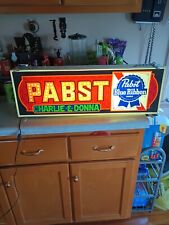 Placa iluminada vintage Pabst cerveja fita azul PBR funciona publicidade 🔥 original  comprar usado  Enviando para Brazil