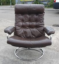 Vintage brown leather for sale  SWANSEA