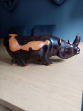 wooden rhino for sale  WELLINGBOROUGH