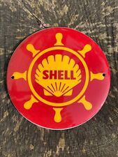 Shell Oil Enamel Sign. Marine Outboard Oil. for sale  Shipping to South Africa