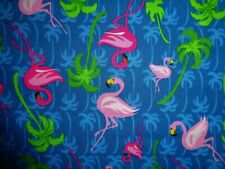 Lençol De Berço Algodão Artesanal/Azul Royal Com Pnk Flamingos comprar usado  Enviando para Brazil