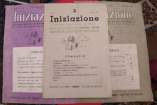 Tre riviste iniziazione usato  Genova