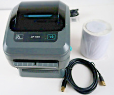 Impresora de etiquetas de envío térmico directo Zebra ZP450 y 250 etiquetas y cable USB 2.0 segunda mano  Embacar hacia Argentina