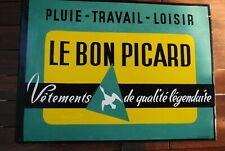 Occasion, Plaque émaillée "Le bon Picard" double face, émaillerie Alsacienne d'occasion  Rosières-en-Santerre