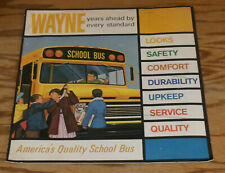 Autobús escolar Wayne 1967 original folleto de ventas de lujo 67 transicoach, usado segunda mano  Embacar hacia Argentina