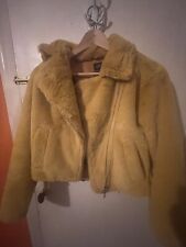 Topshop yellow fur for sale  STOCKPORT