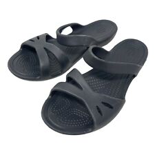 Sandálias Crocs Kelli femininas tamanho 5 pretas tiras slides icônicos sapatos confortáveis comprar usado  Enviando para Brazil