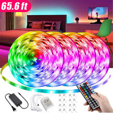 Tira De Luces 66FT LED RGB Color Tiras Led Para Decoracion Habitacion Cuarto, usado comprar usado  Enviando para Brazil