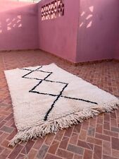 Tapete marroquino tapete berbere feito à mão com lã natural 160x90 cm de espessura comprar usado  Enviando para Brazil