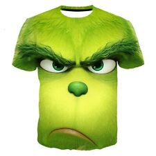 Grinch 3D Full Face Print Men T-Shirt UK Size M, used for sale  Shipping to South Africa