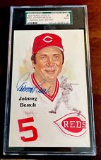 Johnny Bench 1989 Perez-Steele #202 SGC James Spence Authentic Auto REDS for sale  Shipping to South Africa