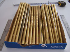 29 SOLID BRASS HEAD BOARD PARTS  1/2 " ROUND  16  3/4 TALL  ANTIQUE VINTAGE, used for sale  Shipping to South Africa