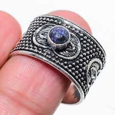 Lapislazuli Edelstein Handgemacht 925 Sterlingsilber Schmuck Ringgröße 11.5 v931 comprar usado  Enviando para Brazil