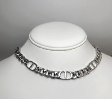 Metallic Chain Silver Metal Choker CD Charm Necklace for sale  Shipping to South Africa