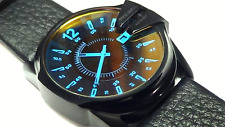 LINDO relógio de couro preto masculino Diesel Master-Chief DZ1657 comprar usado  Enviando para Brazil