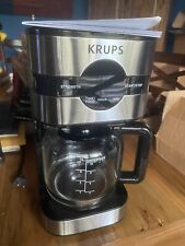 Used, KRUPS Simply Brew Digital Drip Coffee Maker, 10 cups, Black & Stainless Steel for sale  Spring