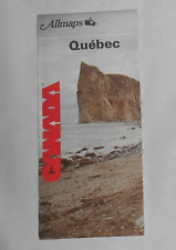Mapa de ruta de Canadá de Quebec 1987 29" x 21" - Allmaps Canada Limited - En muy buen estado segunda mano  Embacar hacia Argentina