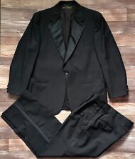 USA Brooks Brothers Est 1818 Size 44R Black Wool Gentleman's Dinner Tuxedo Suit for sale  Shipping to South Africa