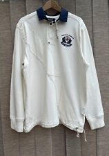 Ralph Lauren Polo Yacht Club 1967 Rugby Shirt Size XL Sweatshirt Ecru Off White, used for sale  Shipping to South Africa