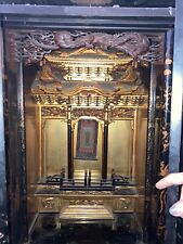 Vintageearly1800's BUTSUDAN Wood GoldGilt Japanese Buddhist prayer altar cabinet for sale  New Orleans