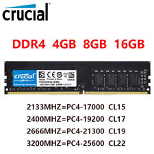 Memória RAM Crucial DDR4 4GB 8GB 16GB PC4 2133 2400 2666 3200MHZ 1.2V UDIMM, usado comprar usado  Enviando para Brazil